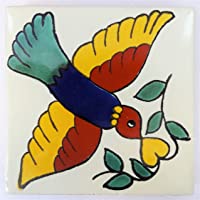 Azulejos Mexicanos Artesanales de Talavera de 10.5cm - Azulejo individual